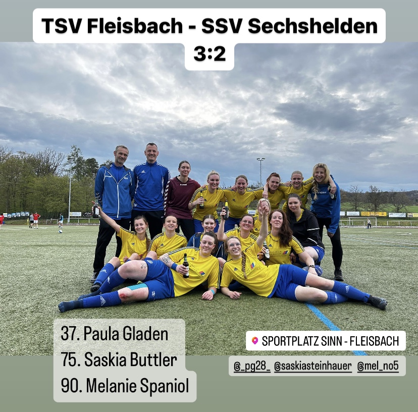 TSV Fleisbach – SSV Sechshelden 3:2 (1:1)