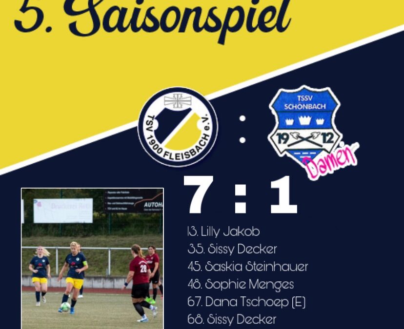 TSV Fleisbach – TSSV Schönbach 7:1 (3:0)