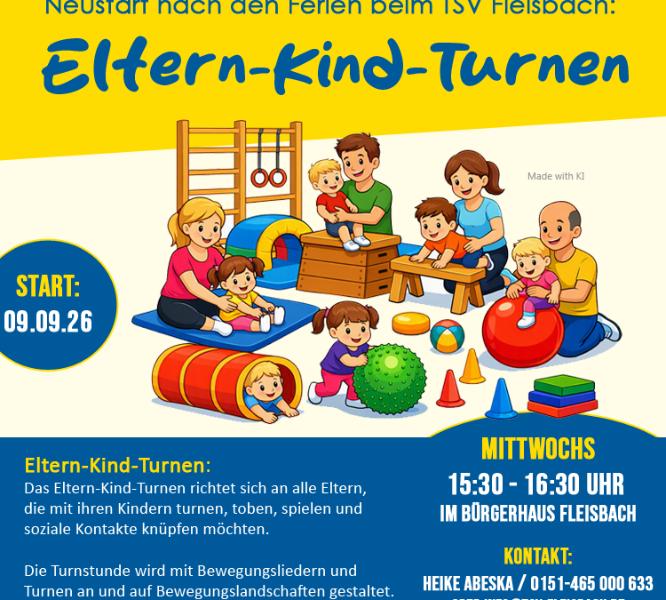 Neustart im September: Eltern-Kind-Turnen